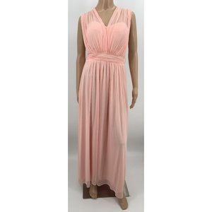 Birdy Grey Convertible Dusty Rose Chiffon Bridesmaids Lined Dress Size Small
